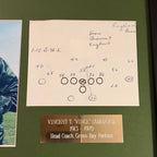 VINCE LOMBARDI JSA COA Scarce Handwritten Play * Packers