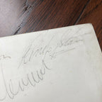 THE BEATLES * JSA LOA * Hand Signed Autograph Card * John Lennon George Harrison