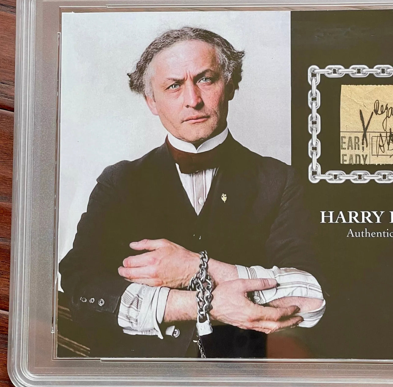 HARRY HOUDINI * PSA/DNA * Autograph Cut Signature Signed Display * Magician