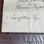 FLORENCE NIGHTINGALE * PSA/DNA * Scarce Full Signature Autograph Letter Signed