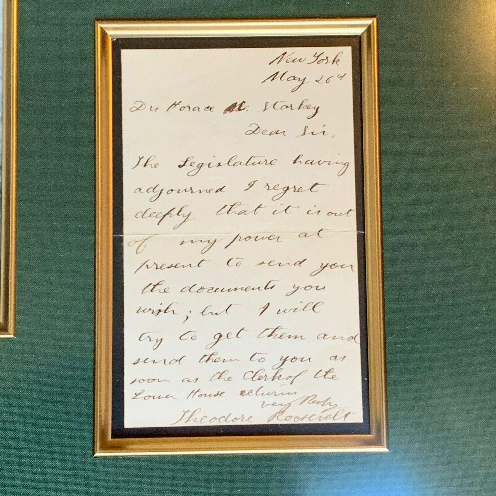 THEODORE ROOSEVELT * JSA LOA * Handwritten AUTOGRAPH Letter SIGNED * President