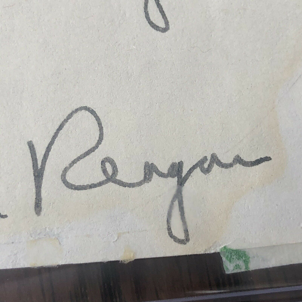 RONALD REAGAN * PSA/DNA Slab * Handwritten Autograph Note Letter Signed *