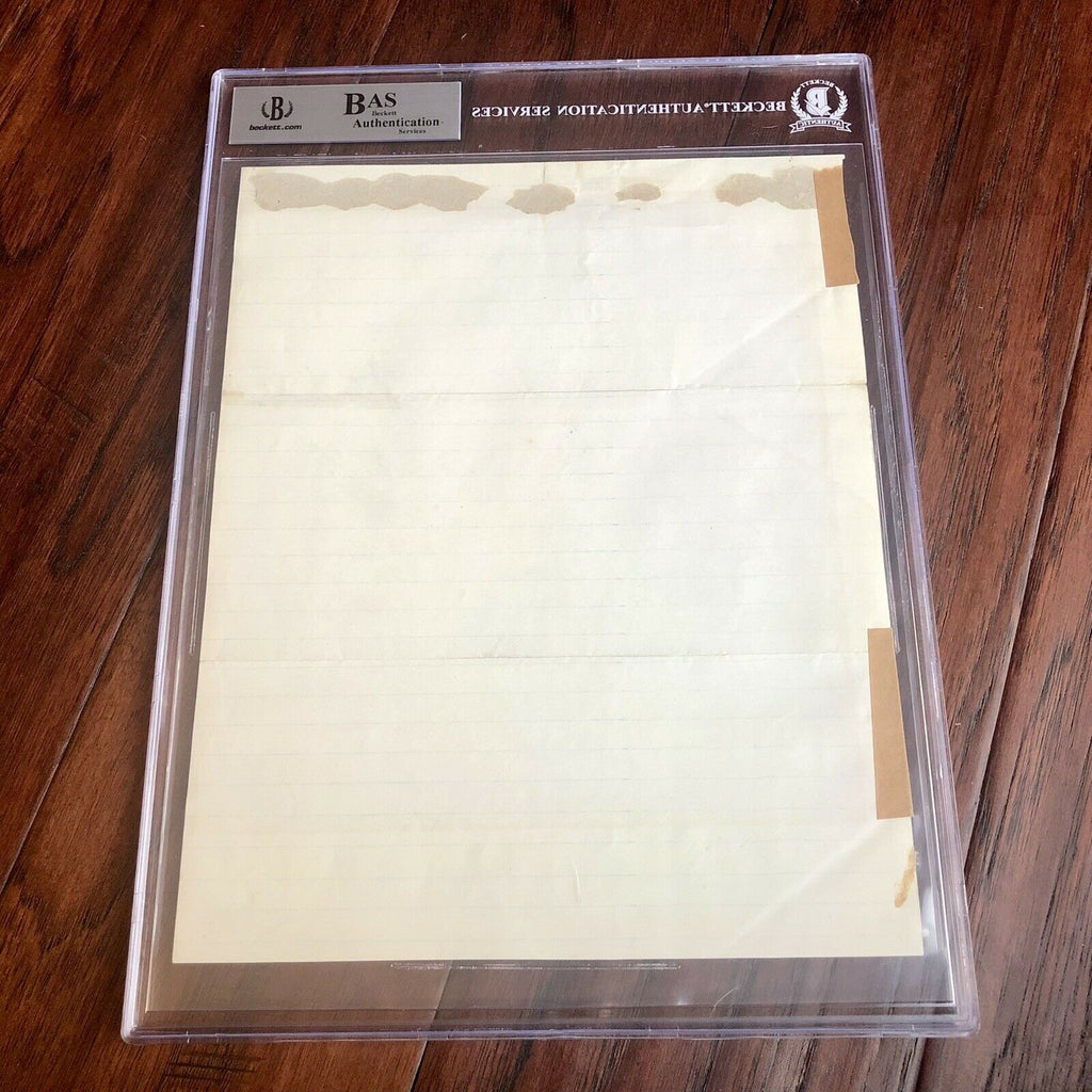 J.E.B. STUART * Beckett BAS * Handwritten Autograph Letter Signed * Confederate