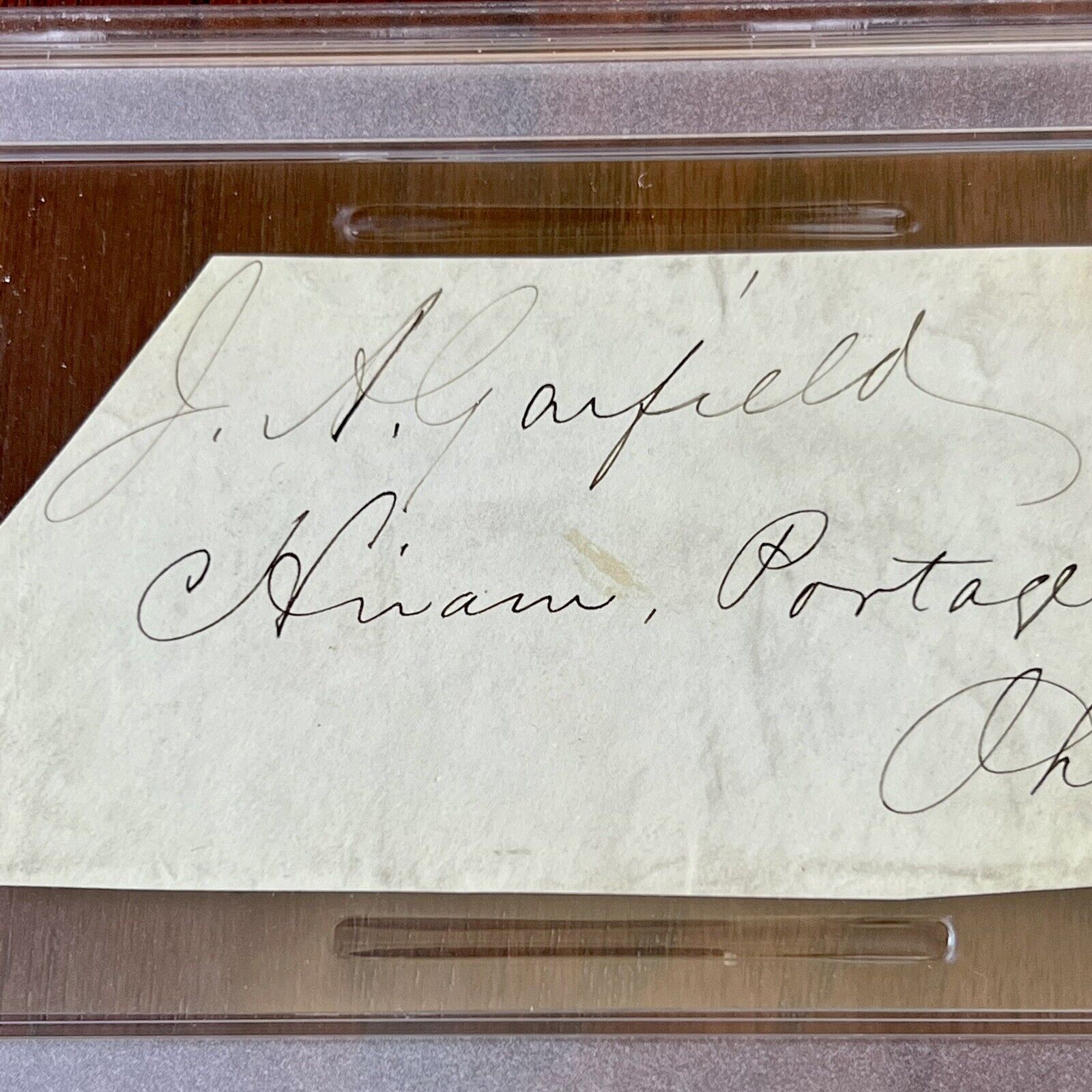 JAMES A. GARFIELD & LUCRETIA GARFIELD * PSA/DNA * Dual AUTOGRAPH Envelope SIGNED