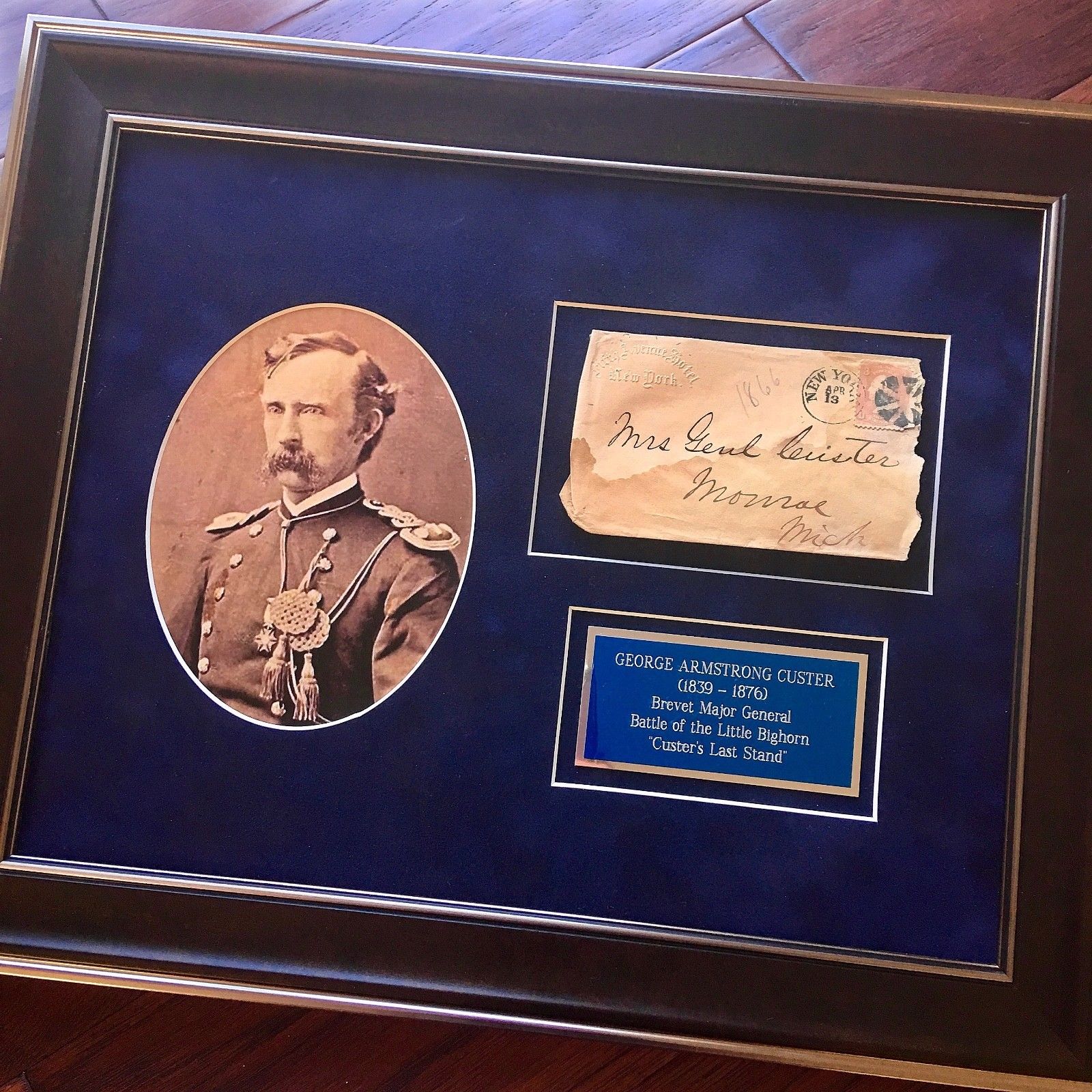 GEORGE CUSTER * Handwritten AUTOGRAPH SIGNED * Last Stand * Little Big Horn