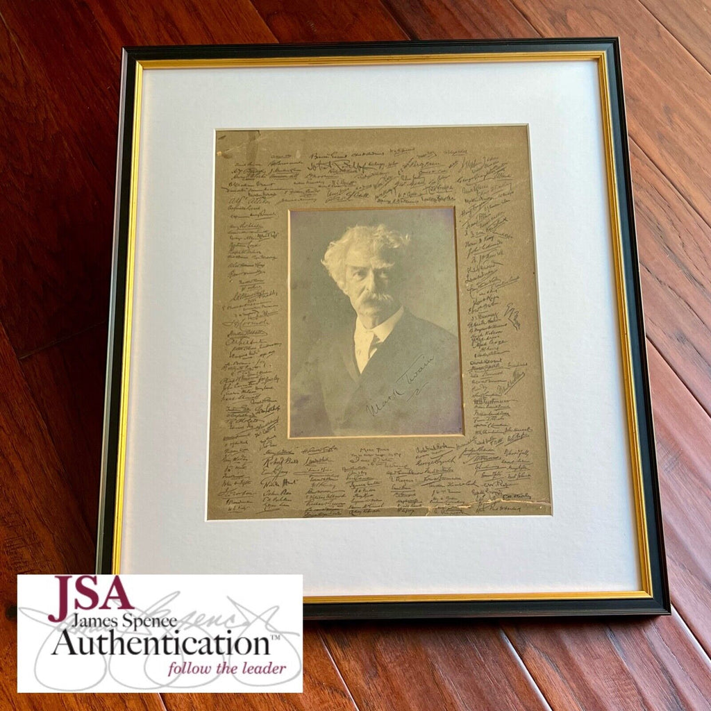 MARK TWAIN / SAMUEL L. CLEMENS * JSA * Autograph 'Savage Club' Photo Signed