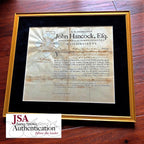 JOHN HANCOCK * JSA LOA * Hand Signed GOVERNORS APPOINTMENT * Signer Autograph