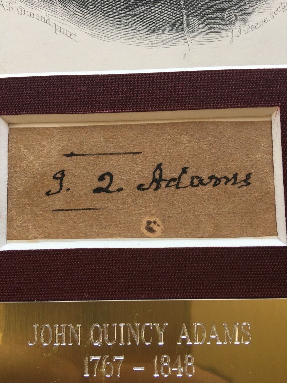 JOHN QUINCY ADAMS * PSA/DNA * Authentic AUTOGRAPH * SIGNED Clipped Free Frank