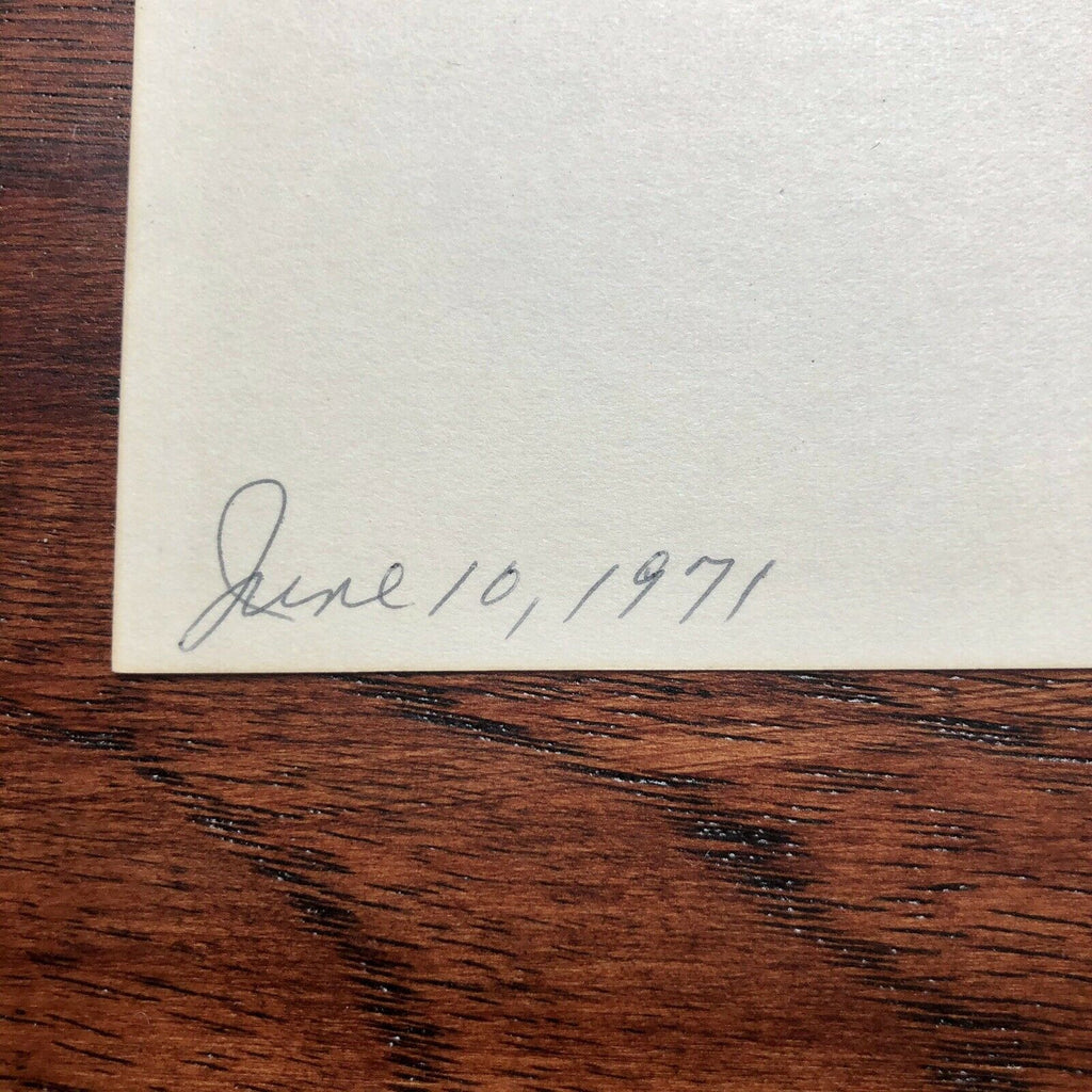 JOHN LENNON * JSA LOA * Signed Card While Recording Imagine * Beatles Autograph