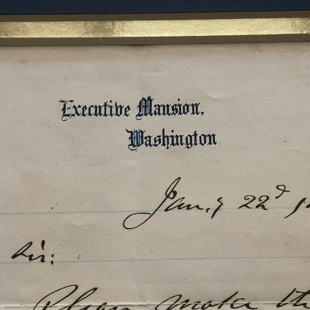 ULYSSES S. GRANT * PSA/DNA MINT 9 * Executive Mansion * AUTOGRAPH Letter SIGNED
