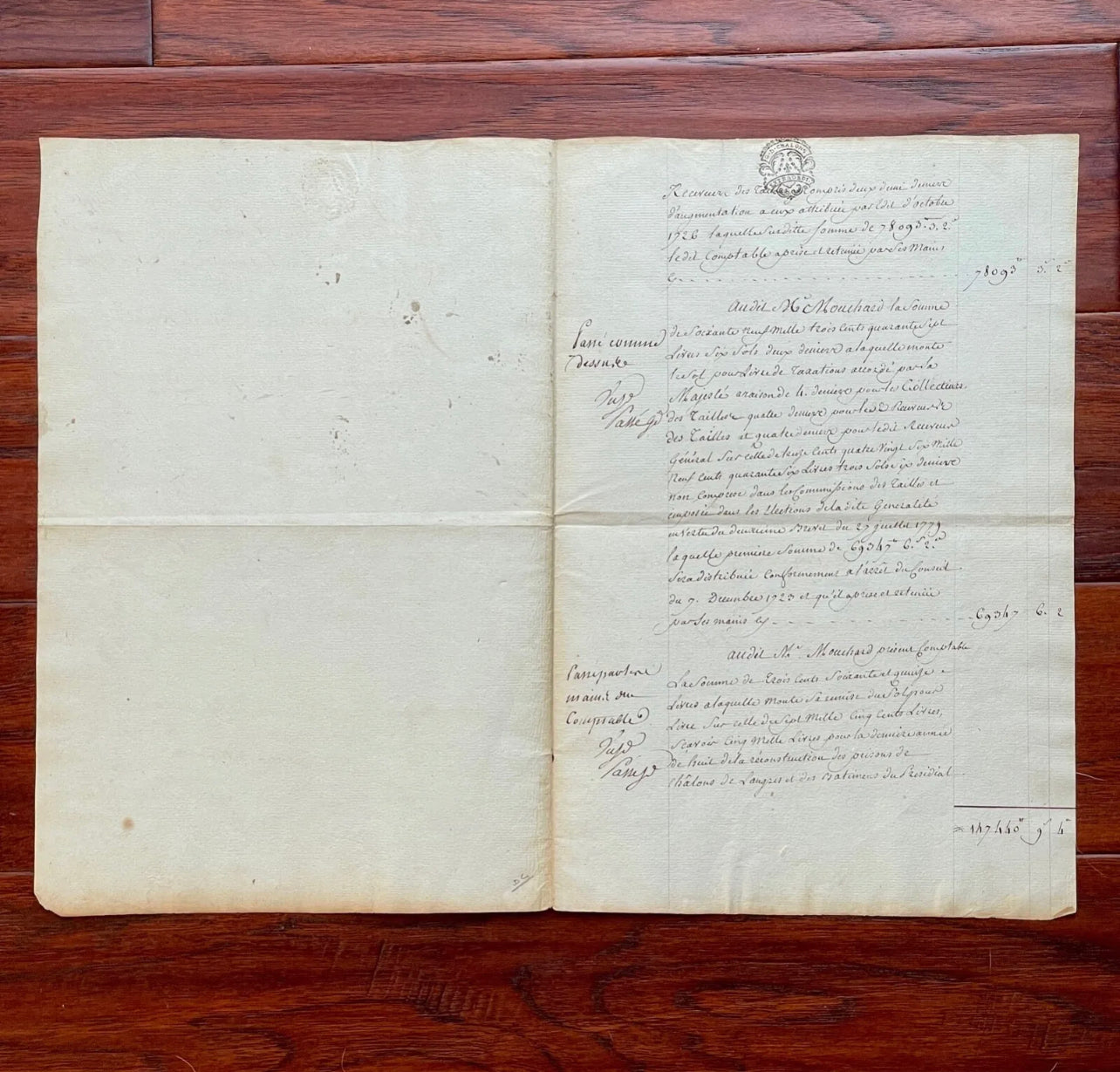 LOUIS XVI * JSA LOA * Beheaded King Signed Excessive Spending Document Autograph
