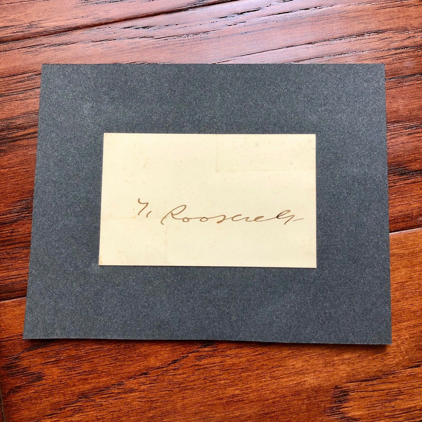 THEODORE ROOSEVELT + GROVER CLEVELAND Autograph Cards * JSA COA