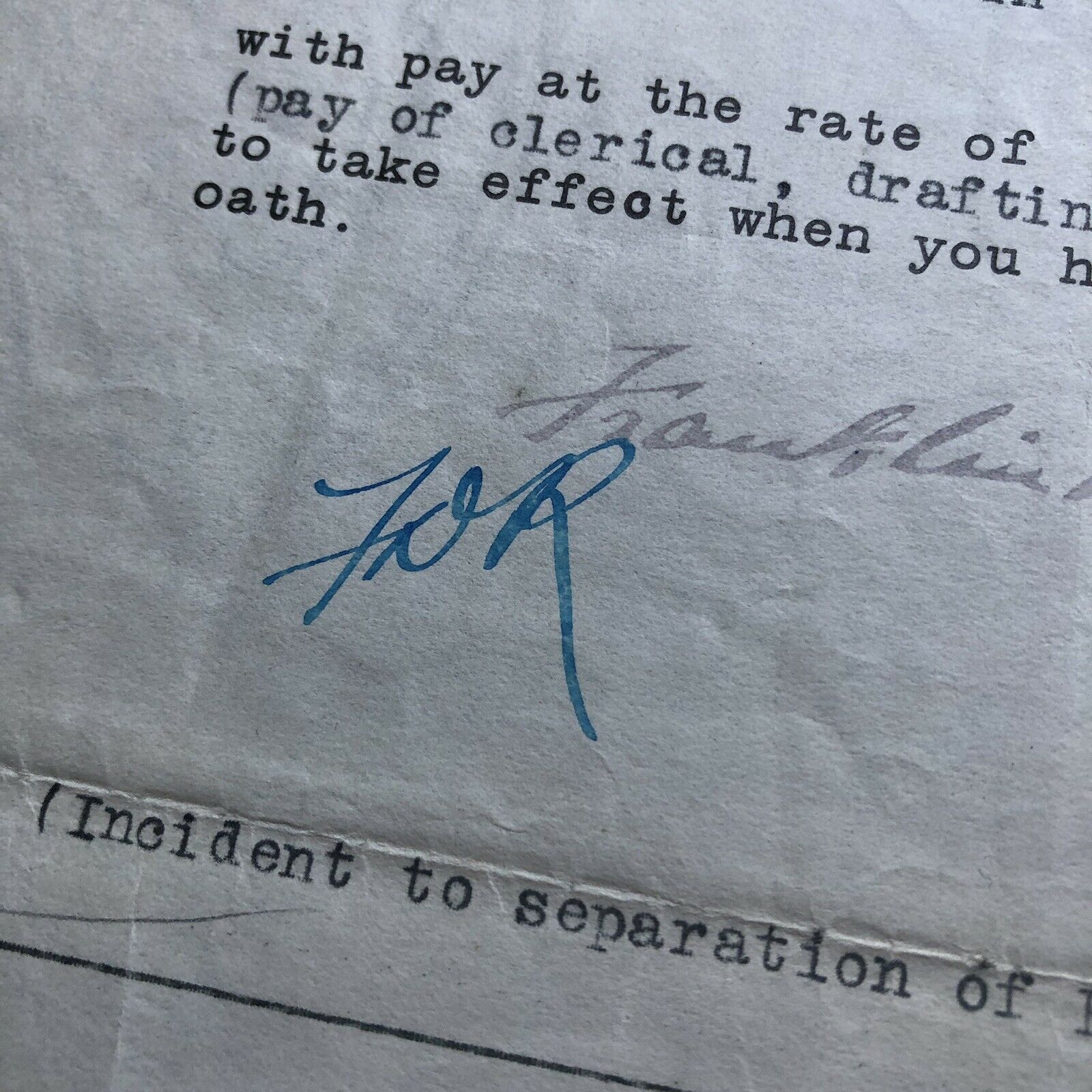 FRANKLIN D. ROOSEVELT * JSA LOA * Hand Signed 1913 Navy Document Autograph * FDR
