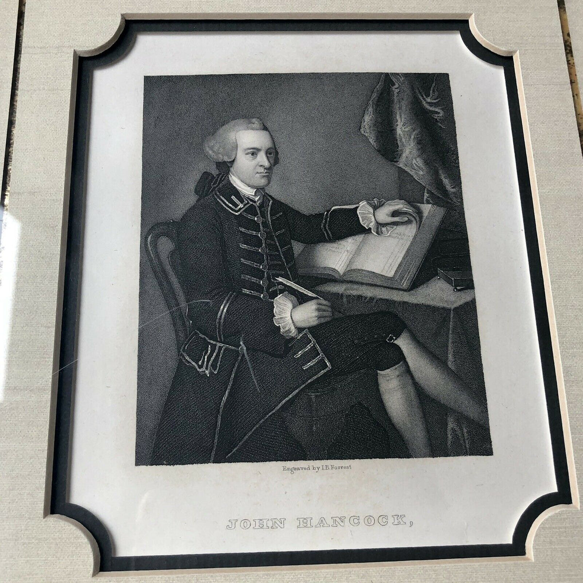 JOHN HANCOCK * JSA LOA * Autograph Cut Signature Signed Re: "George Washington"
