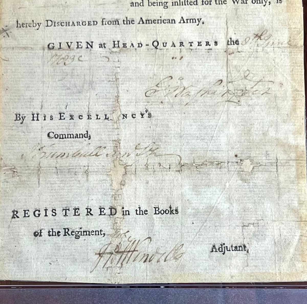 GEORGE WASHINGTON PSA Autograph VALLEY FORGE Revolutionary War Discharge SIGNED