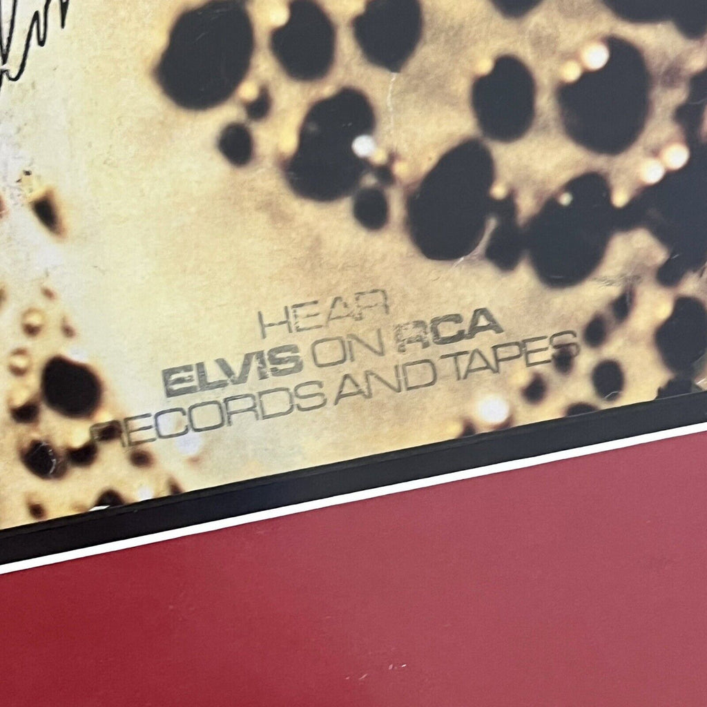 ELVIS PRESLEY * JSA & EPPERSON COA * Signed XXL Concert Poster Autograph Display