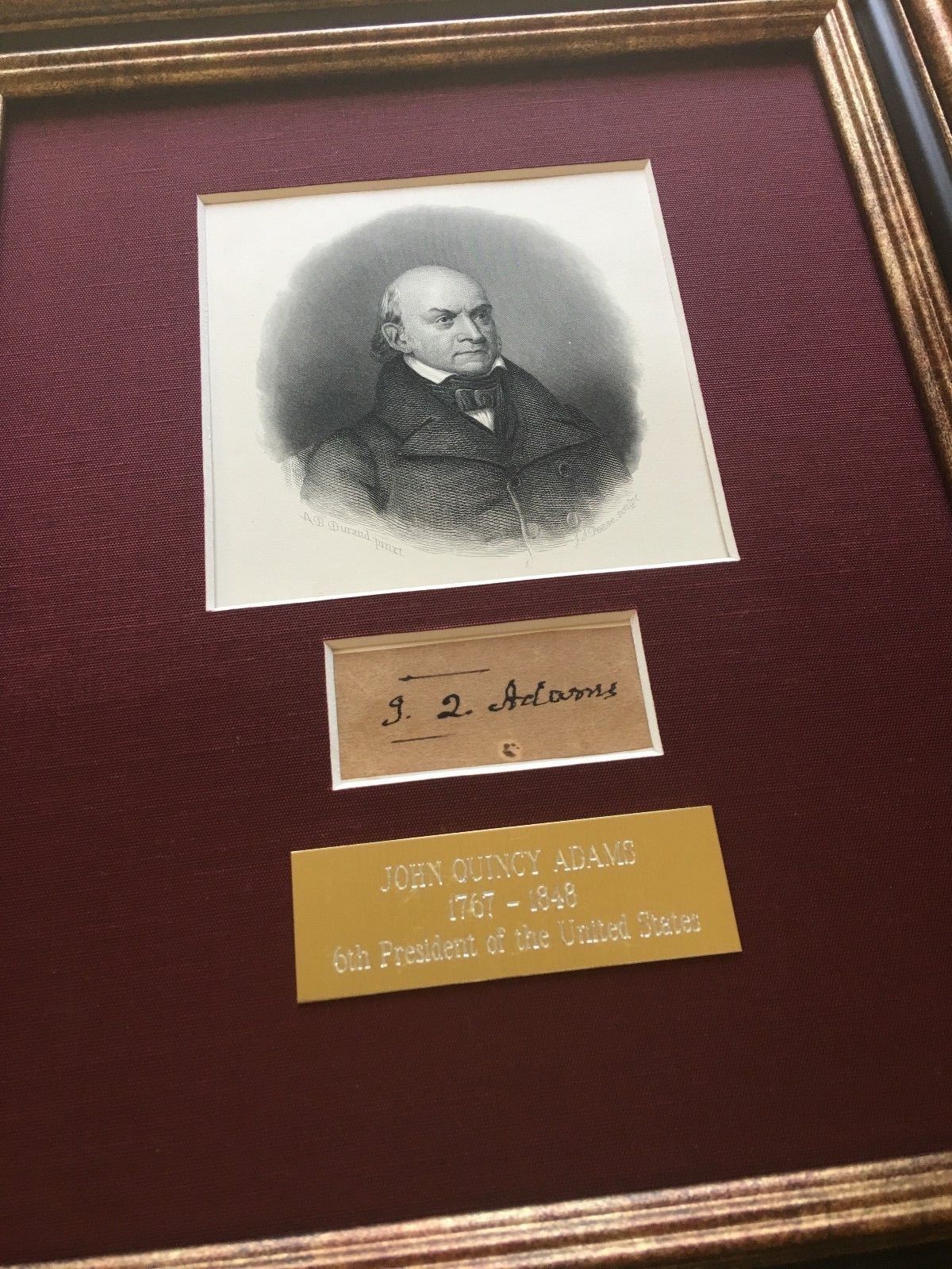 JOHN QUINCY ADAMS * PSA/DNA * Authentic AUTOGRAPH * SIGNED Clipped Free Frank