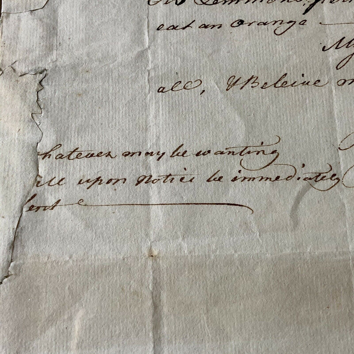 JOHN HANCOCK * PSA/DNA * Handwritten Autograph Letter Signed SLAVERY Content *