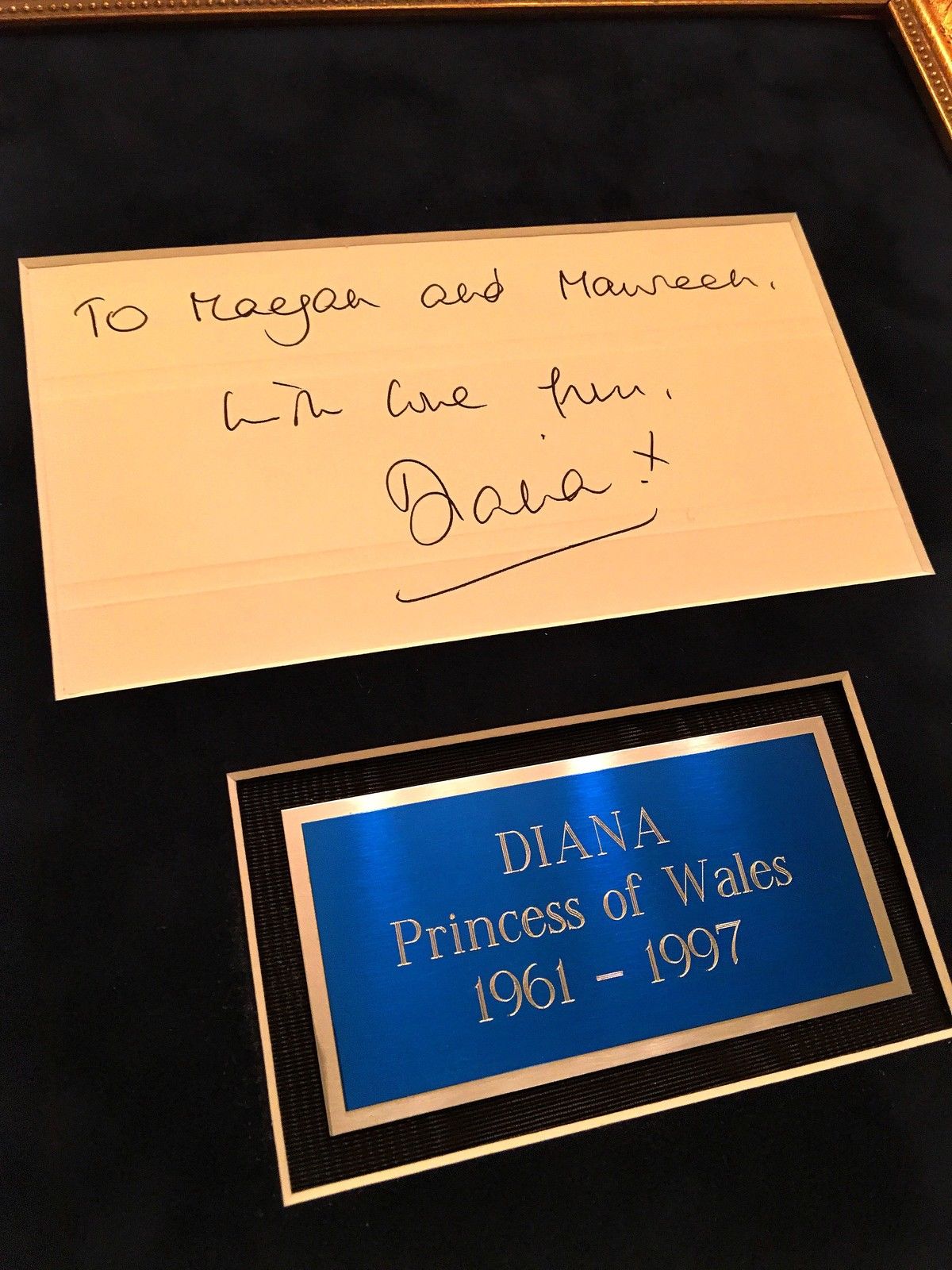 DIANA * Princess of Wales * Scarce Authentic AUTOGRAPH hand SIGNED * CONCORDE