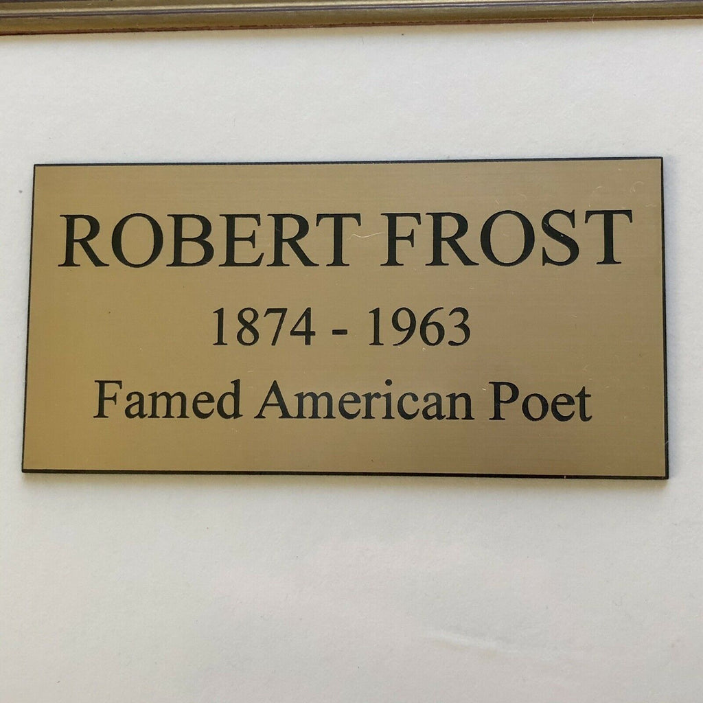 ROBERT FROST * JSA LOA * Handwritten Autograph Poem Signed "The Pasture Spring"
