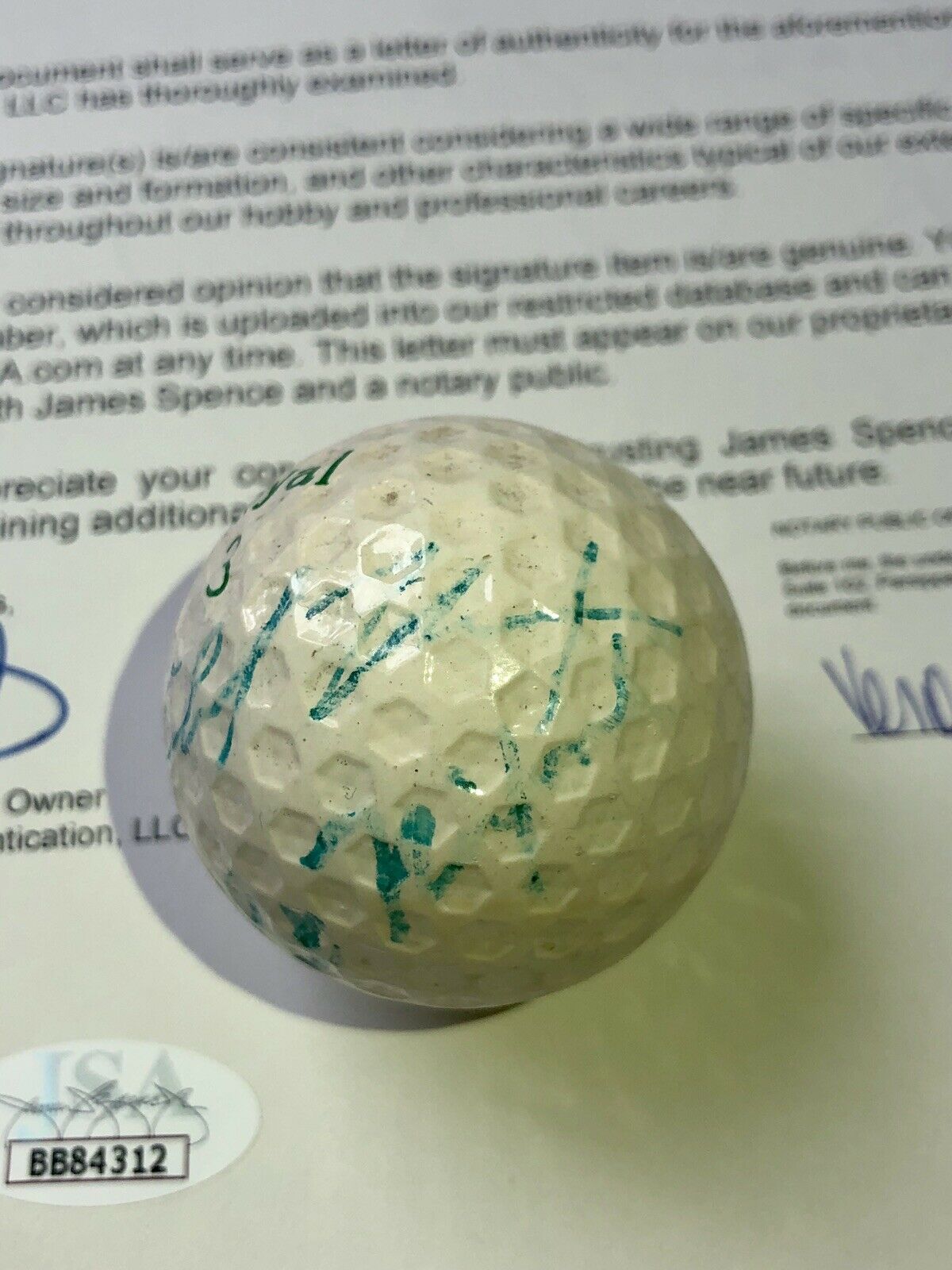 RICHARD & PATRICIA NIXON * JSA LOA * Autograph Golf Ball Signed * President