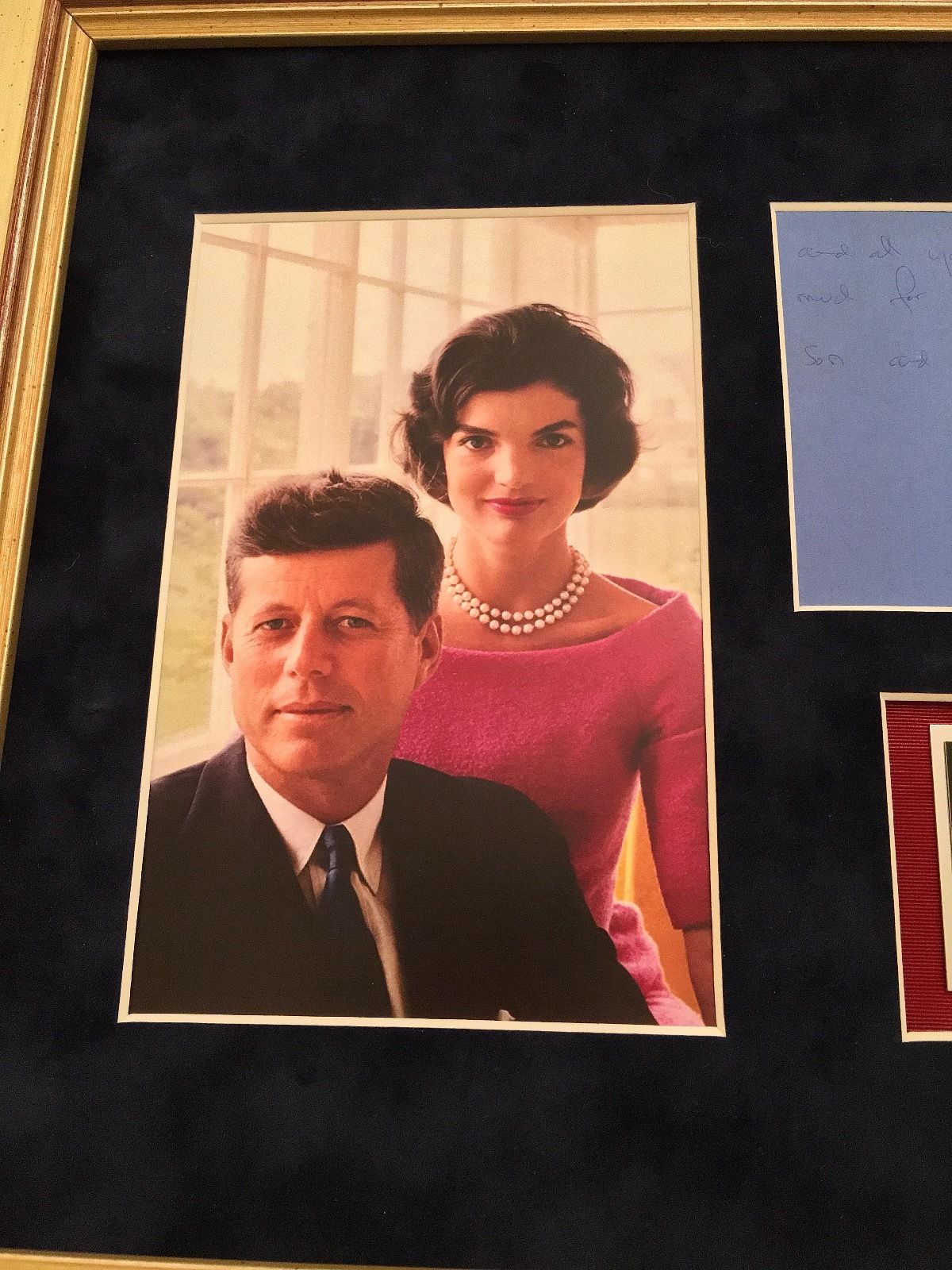 Jacqueline Kennedy Autograph Letter Signed to Her Florist on a Note card