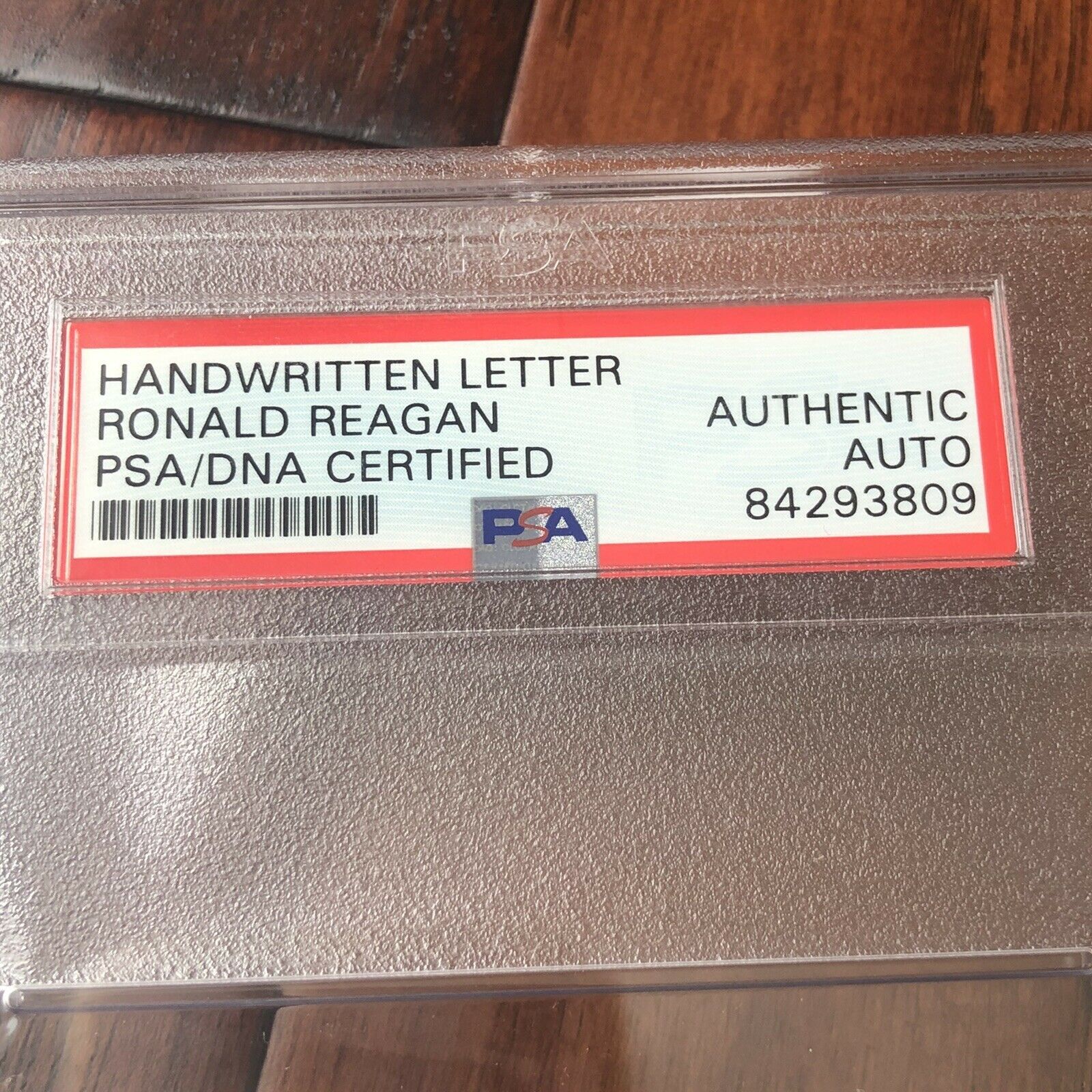 RONALD REAGAN * PSA/DNA Slab * Handwritten Autograph Note Letter Signed *