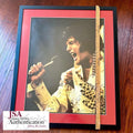 ELVIS PRESLEY * JSA & EPPERSON COA * Signed XXL Concert Poster Autograph Display