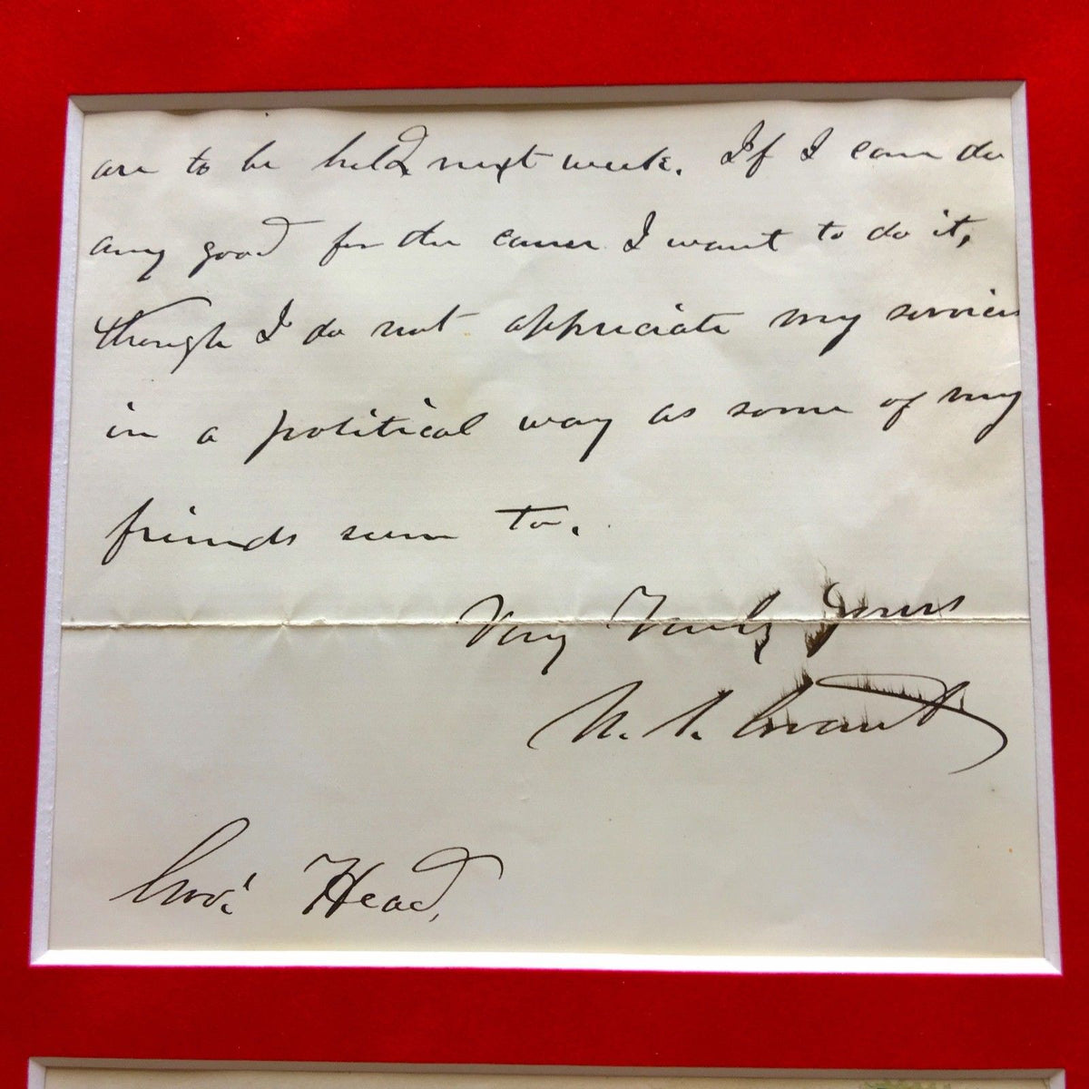 ULYSSES S. GRANT * PSA/DNA * Rare "Politics" 2 Page ALS* AUTOGRAPH Letter SIGNED