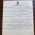 BOB DYLAN * Autograph Signed Handwritten Lyrics Mr Tambourine Man * From Manager