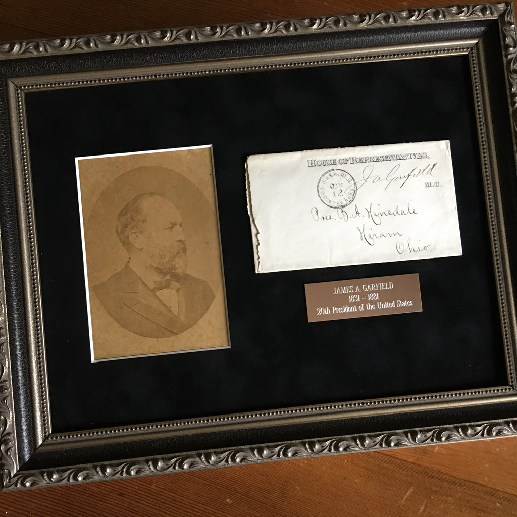 JAMES A. GARFIELD * Rare AUTOGRAPH Signed * Free Frank Envelope * President
