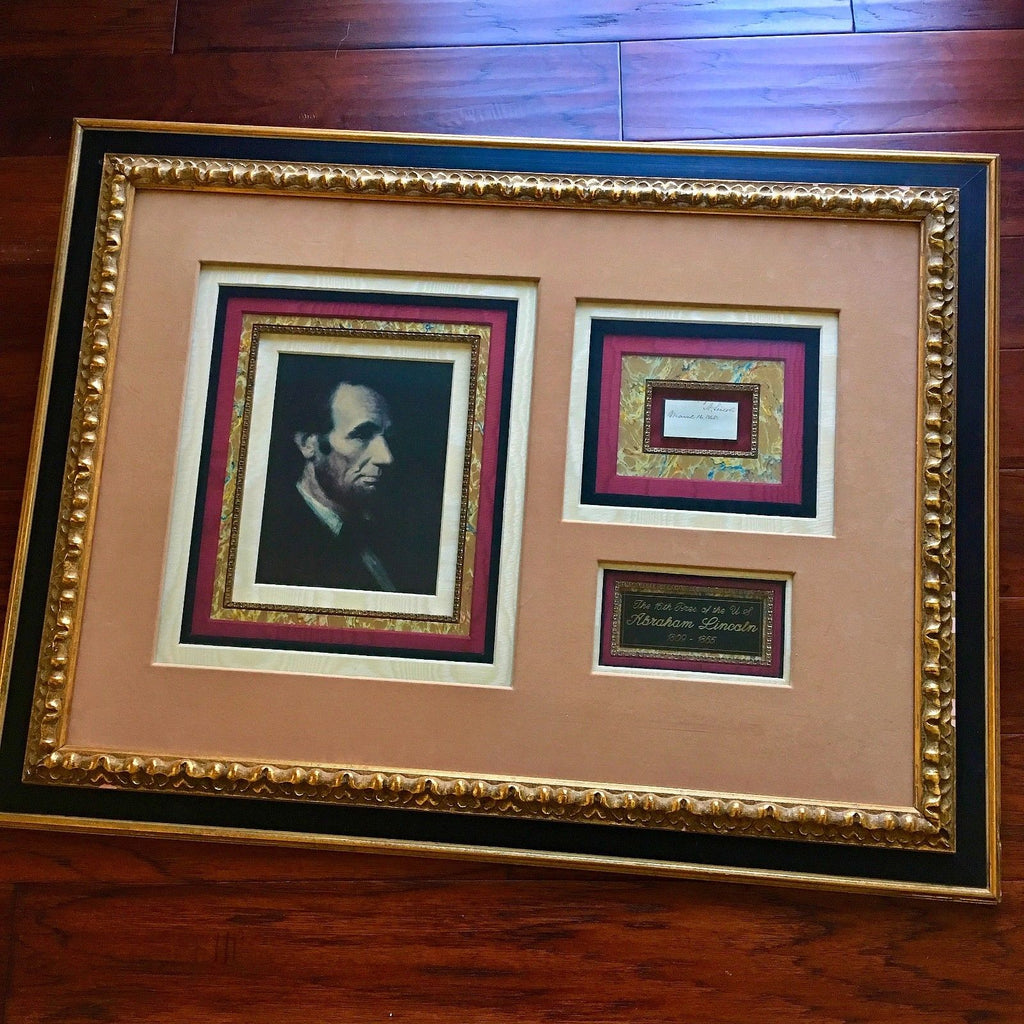 ABRAHAM LINCOLN * Autograph Endorsement Signed * ONLY DAYS BEFORE ASSASSINATION