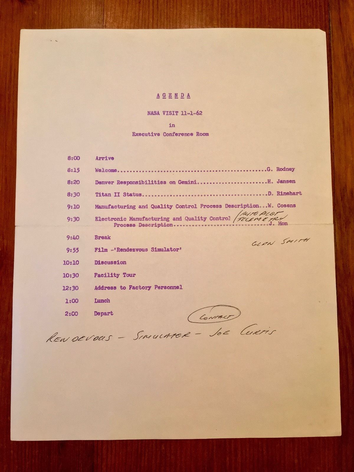 EDWARD H. WHITE II * NASA ORIENTATION PAPERS + SPEECH * AUTOGRAPH COA * APOLLO 1