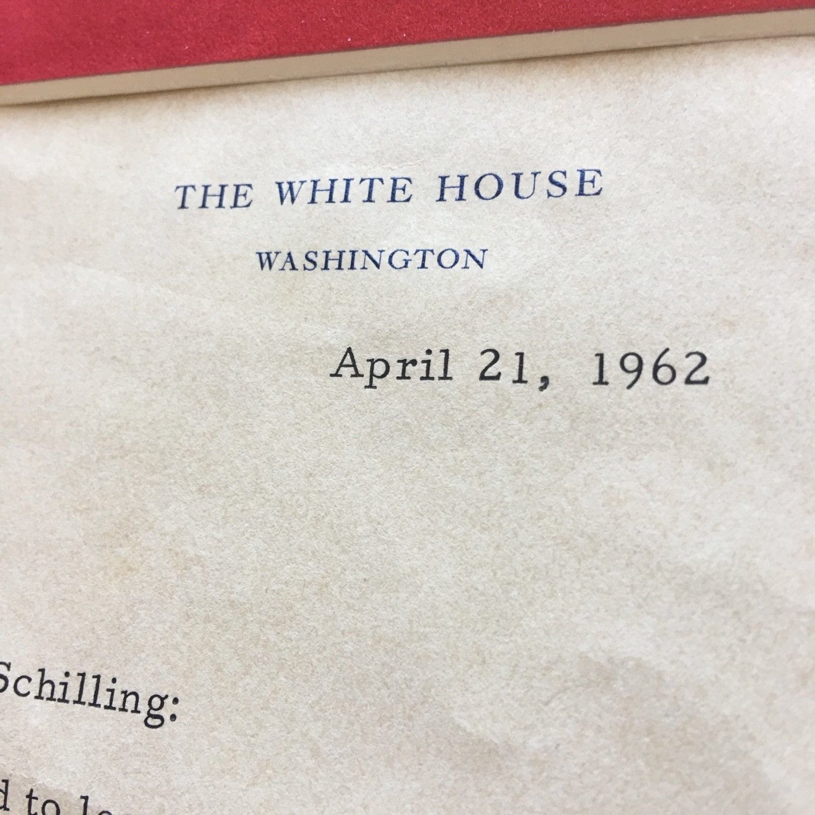 JOHN F. KENNEDY * PSA/DNA * WHITE HOUSE AUTOGRAPH Letter * Apollo + Soviets