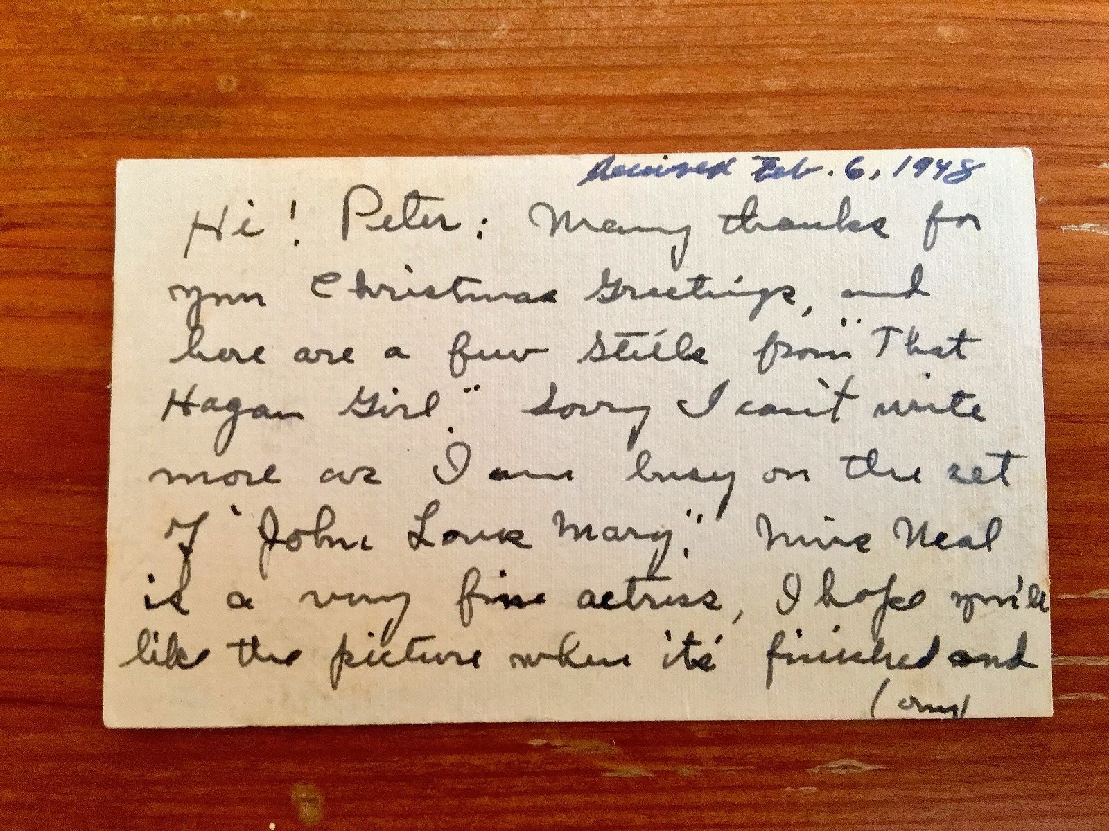 PSA/DNA President Ronald Reagan Autograph Letter Signed Regarding Warner Bros