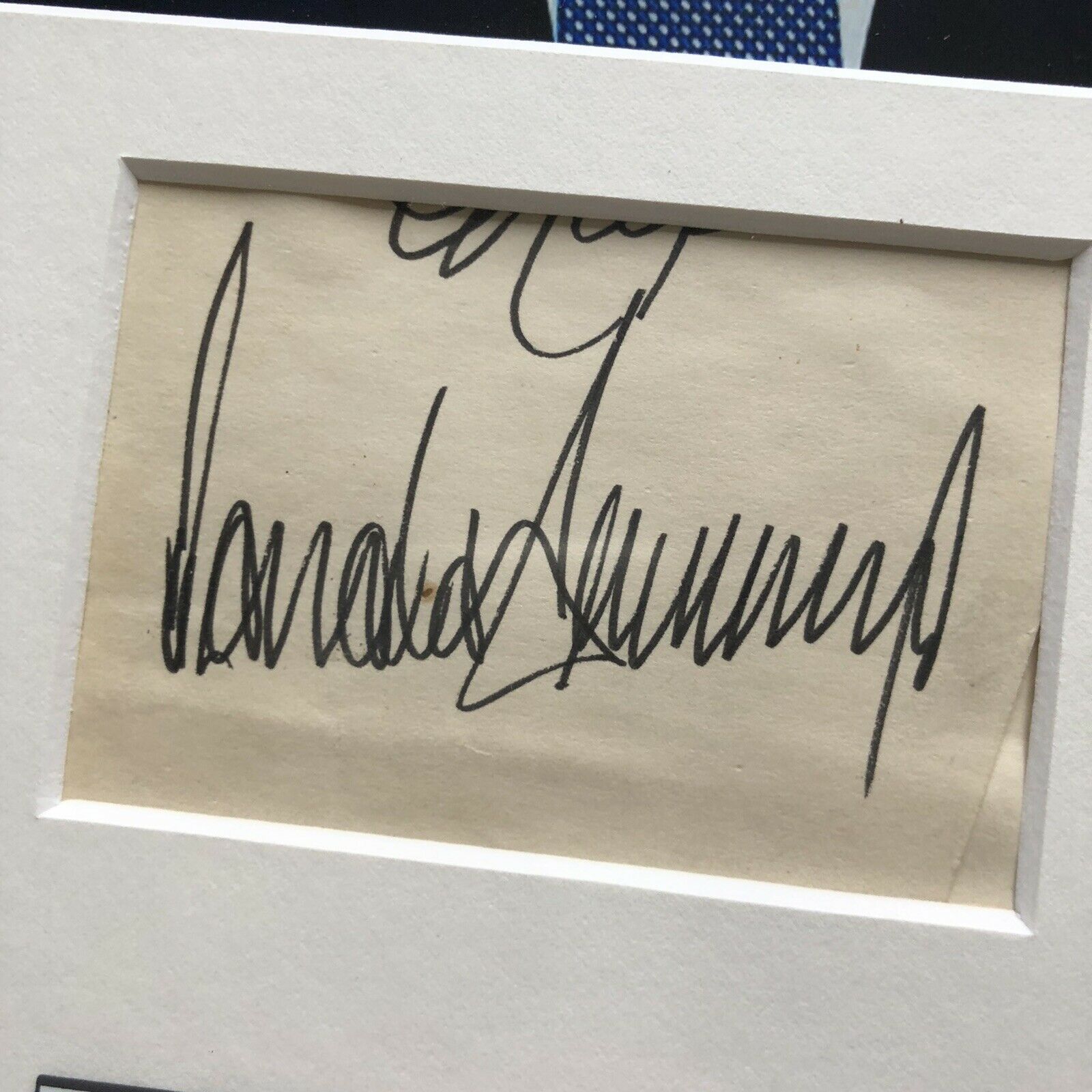 DONALD J TRUMP * JSA LOA * Full Signature Autograph Signed Paper * President