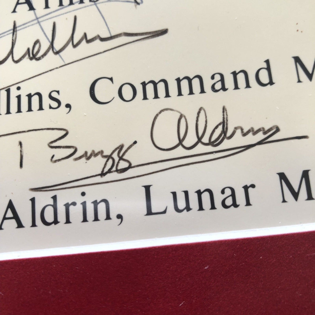 APOLLO 11 CREW SIGNED * PSA Zarelli * AUTOGRAPH "One Small Step" Neil Armstrong