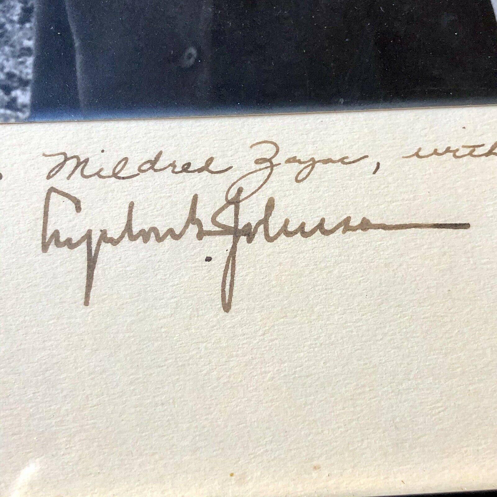 LYNDON B. JOHNSON * JSA LOA * Autograph Christmas Photograph Signed AS PRESIDENT