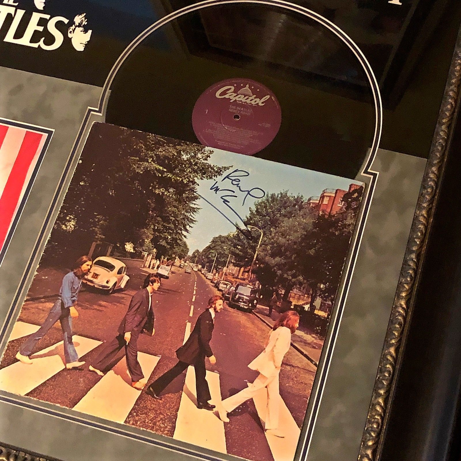 PAUL MCCARTNEY * PSA/DNA * Perry Cox * ABBEY ROAD Beatles * Autograph LP SIGNED