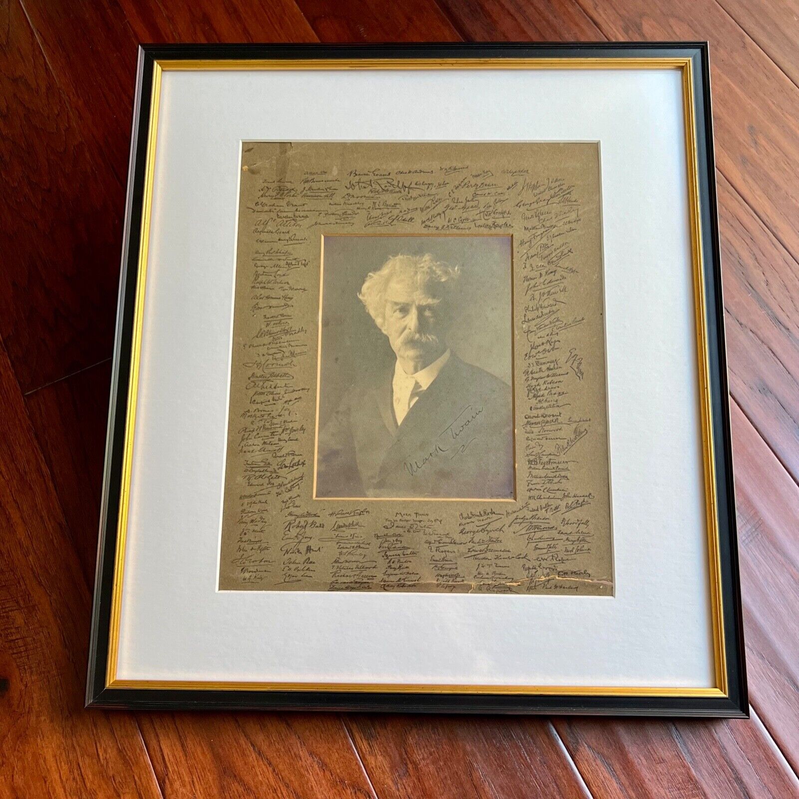 MARK TWAIN / SAMUEL L. CLEMENS * JSA * Autograph 'Savage Club' Photo Signed