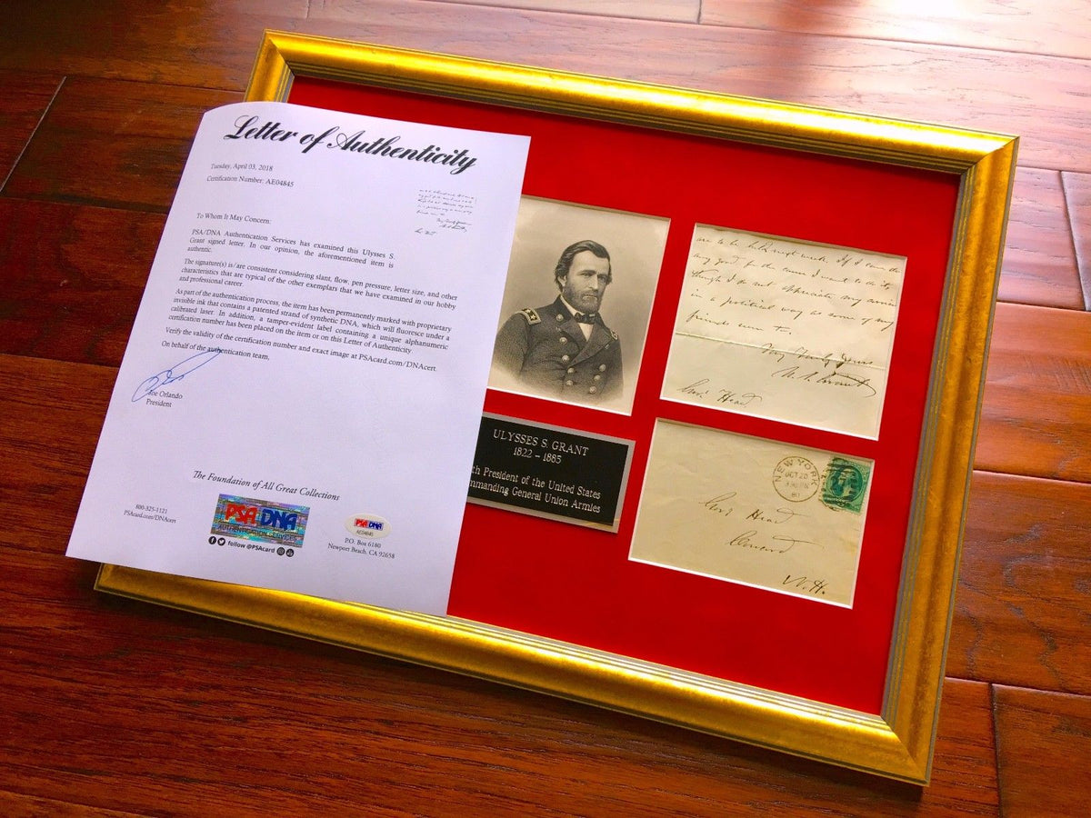 ULYSSES S. GRANT * PSA/DNA * Rare "Politics" 2 Page ALS* AUTOGRAPH Letter SIGNED