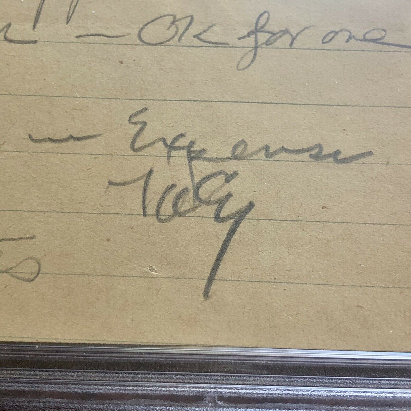 Thomas Edison * PSA/DNA Slab * Autograph Handwritten Note Signed *