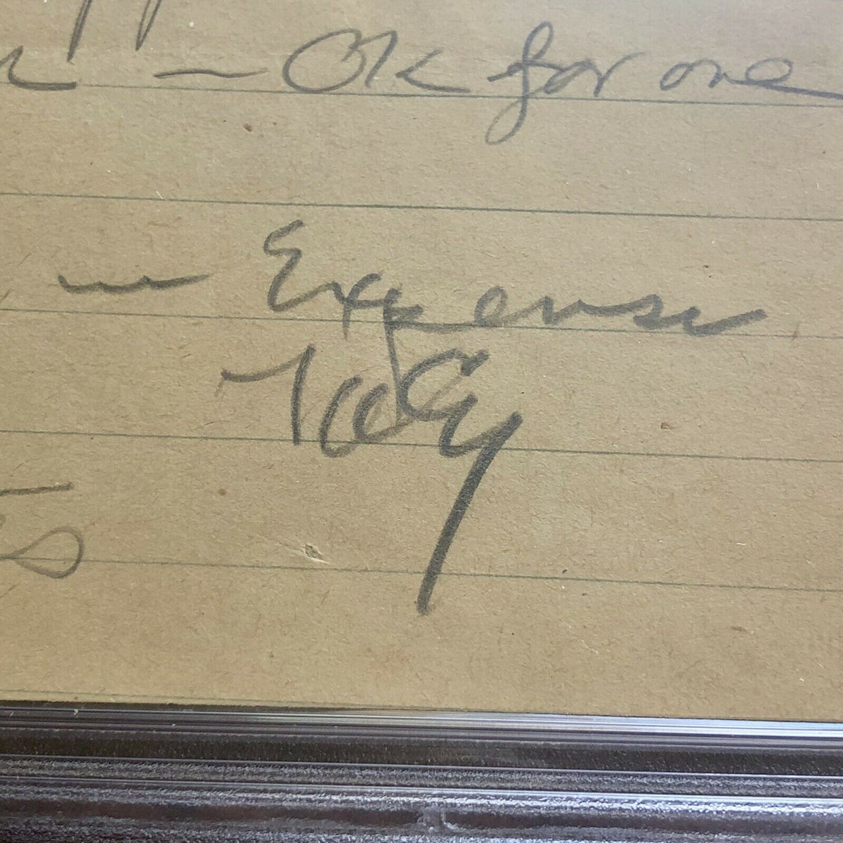 Thomas Edison * PSA/DNA Slab * Autograph Handwritten Note Signed *