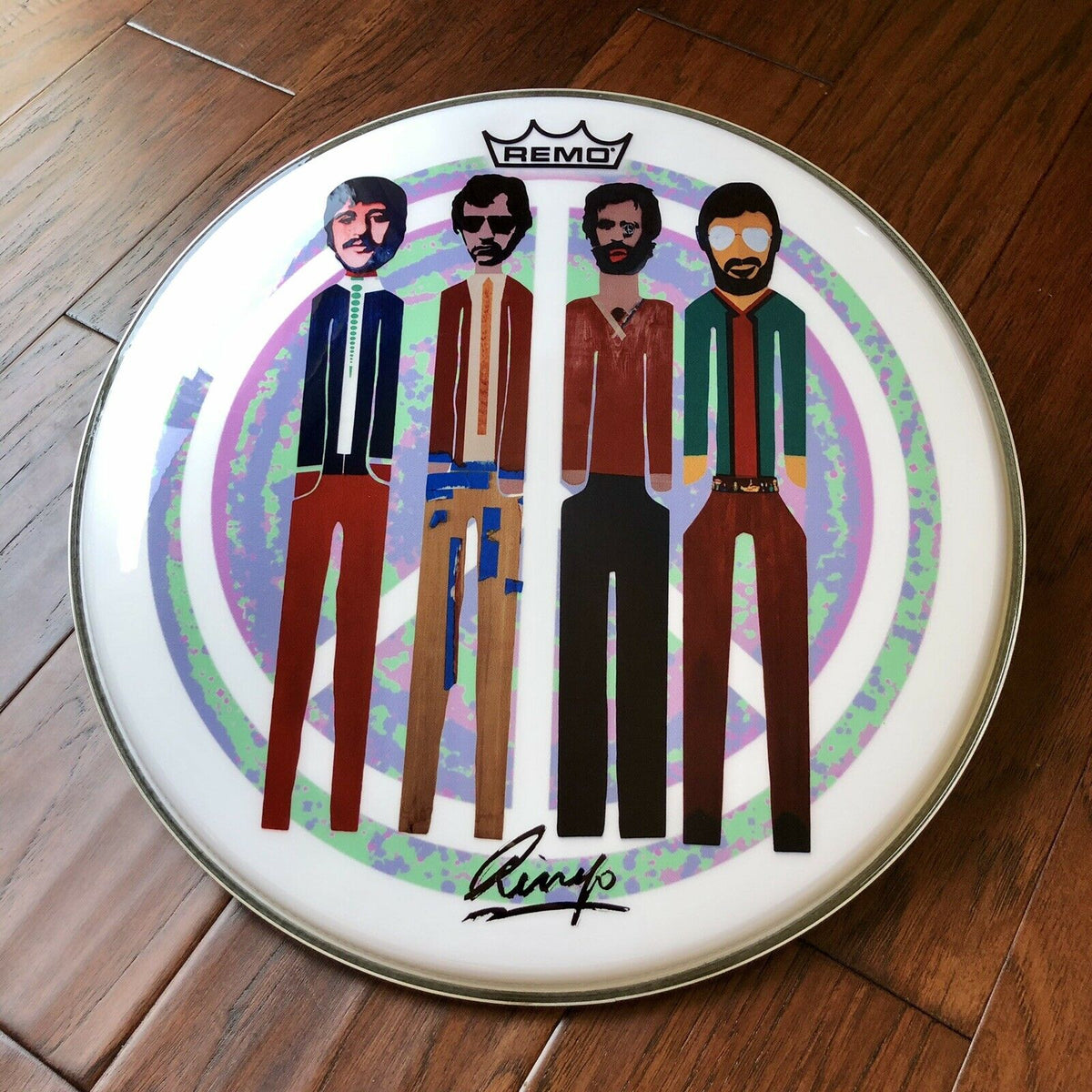 RINGO STARR * JSA LOA * Beatles Autograph Drum Head Signed * Art Limited Edition