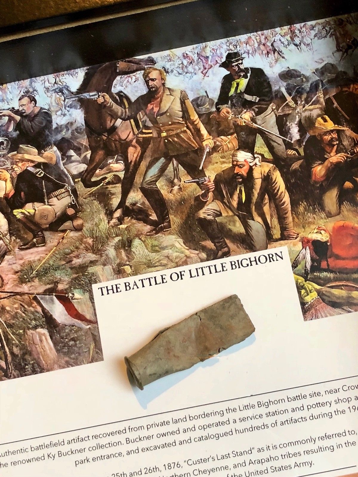 CUSTER'S LAST STAND * Original Battlefield Dug Artifact * LITTLE BIGHORN * COA