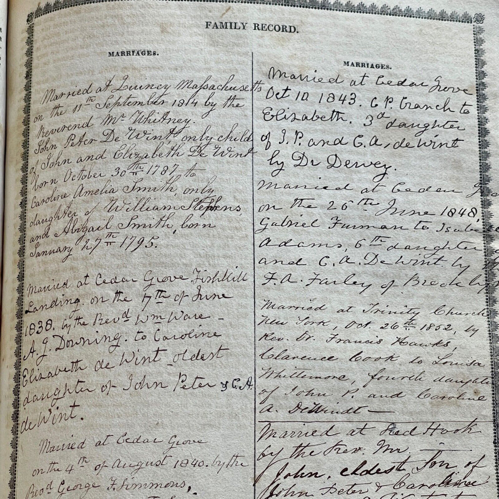 JOHN ADAMS * JSA * Autograph Family Bible Signed & Gifted to his Granddaughter