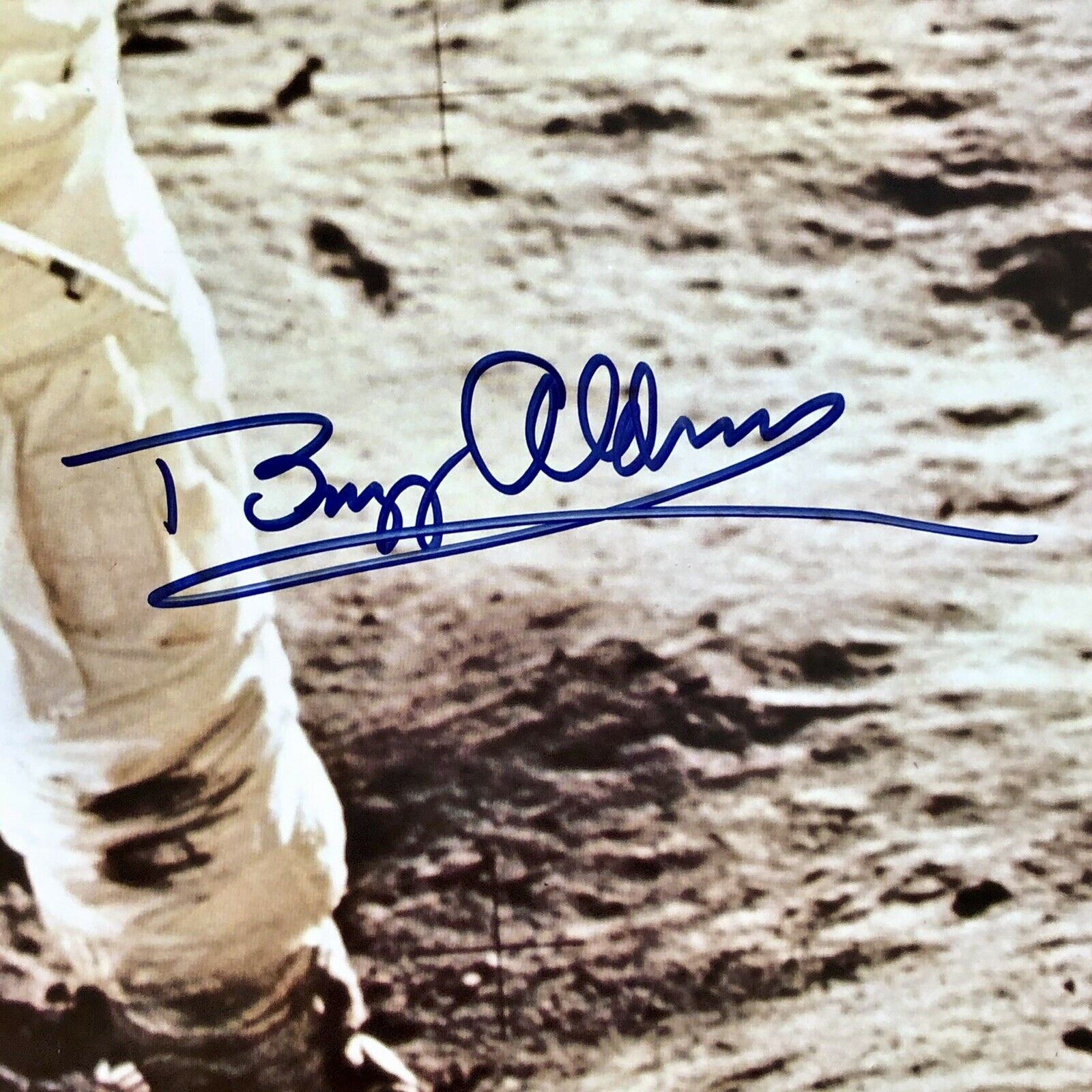 BUZZ ALDRIN * JSA LOA * 22x28 Autograph Photo Signed Apollo 11 Visor Shot Poster