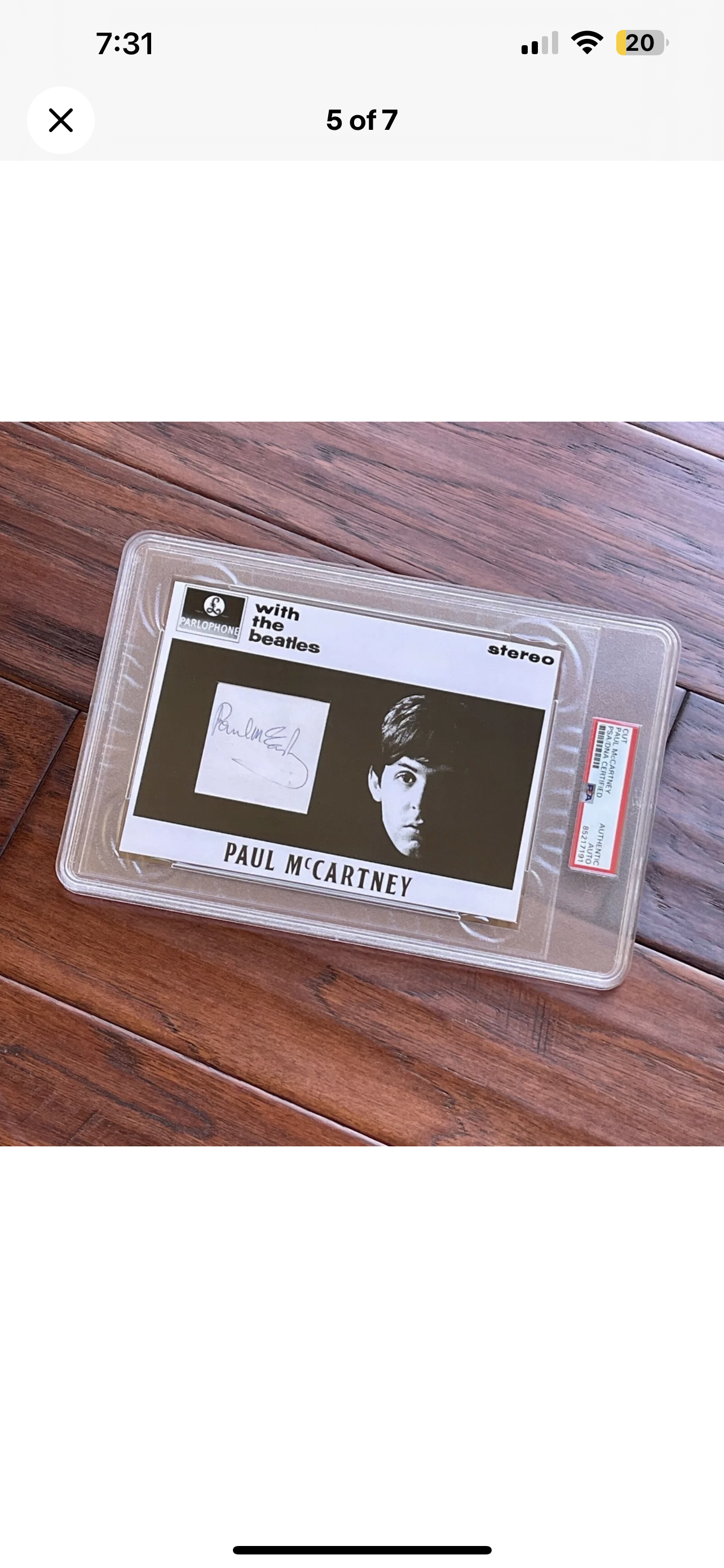 PAUL McCARTNEY * PSA/DNA * Autograph MEET THE BEATLES Custom Card SIGNED
