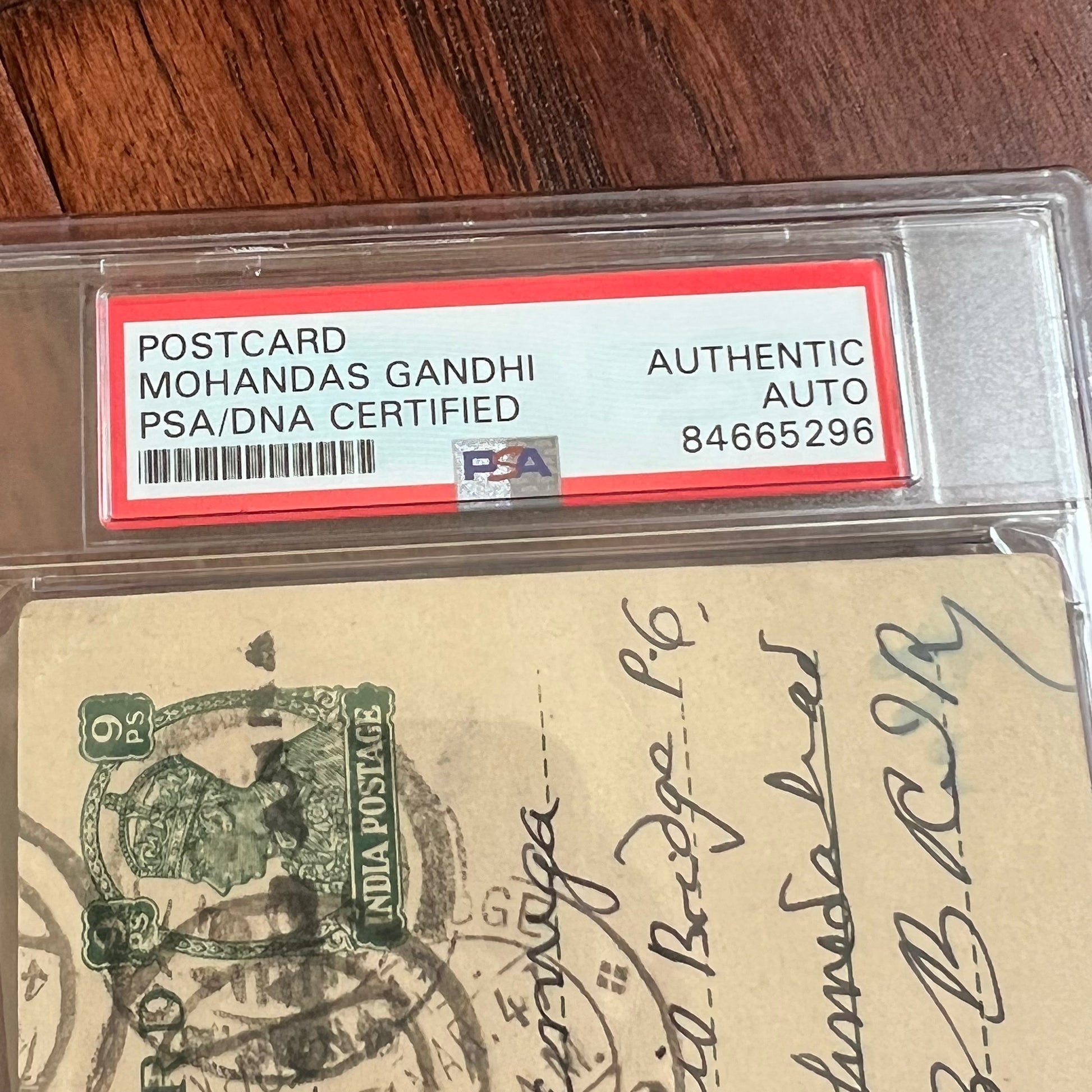 MAHATMA GANDHI * PSA/DNA * Signed Advice Letter Re: Sorrow & Happiness Autograph