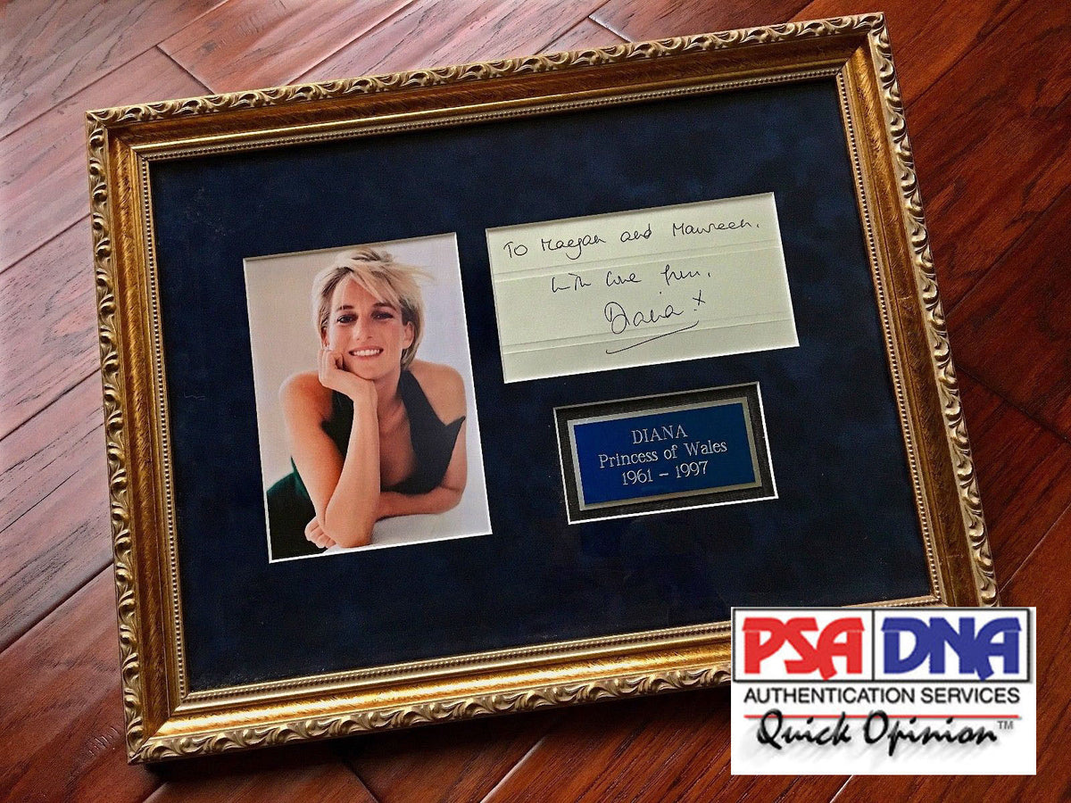 DIANA * Princess of Wales * Scarce Authentic AUTOGRAPH hand SIGNED * CONCORDE